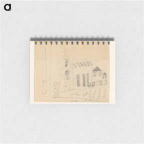 アートメモ帳-Kerk en figuren - ユリー デ フラーハ Memo.