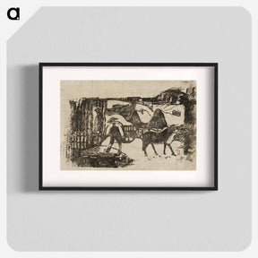 アートポスター-The Ox Cart - ポール ゴーギャン Poster.