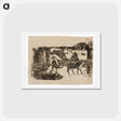 アートポストカード-The Ox Cart - ポール ゴーギャン Postcard.