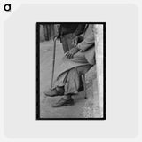 アートポストカード-Man with Cane, Waco
 - ラッセル リー Postcard.