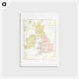 アートポストカード-Geography of the British Isles from ten different standpoints, with twenty-one maps - アンティーク地図 Postcard.