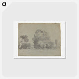 アートポストカード-Grove of Trees - カミーユ ピサロ Postcard.