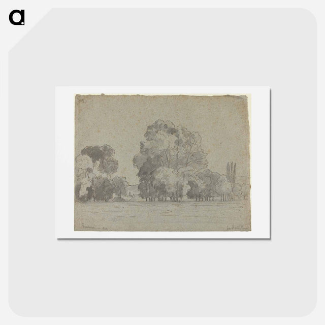 アートポストカード-Grove of Trees - カミーユ ピサロ Postcard.