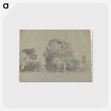 アートポストカード-Grove of Trees - カミーユ ピサロ Postcard.