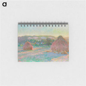 アートメモ帳-Stacks of Wheat, End of Summer - クロード モネ Memo.