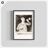アートポスター-Boy Blowing Soap Bubbles - エドゥアール マネ Poster.