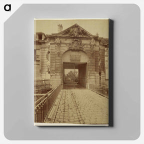 アートパネル-Stains, Ancien pied-à-terre des ducs d'Orléans
 - ウジェーヌ アジェ Canvas.