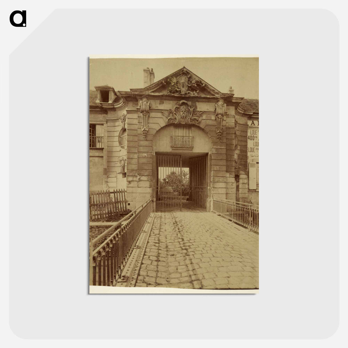 アートポストカード-Stains, Ancien pied-à-terre des ducs d'Orléans
 - ウジェーヌ アジェ Postcard.