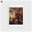 アートポストカード-Hamlet and Horatio in the cemetery - ウジェーヌ ドラクロワ Postcard.