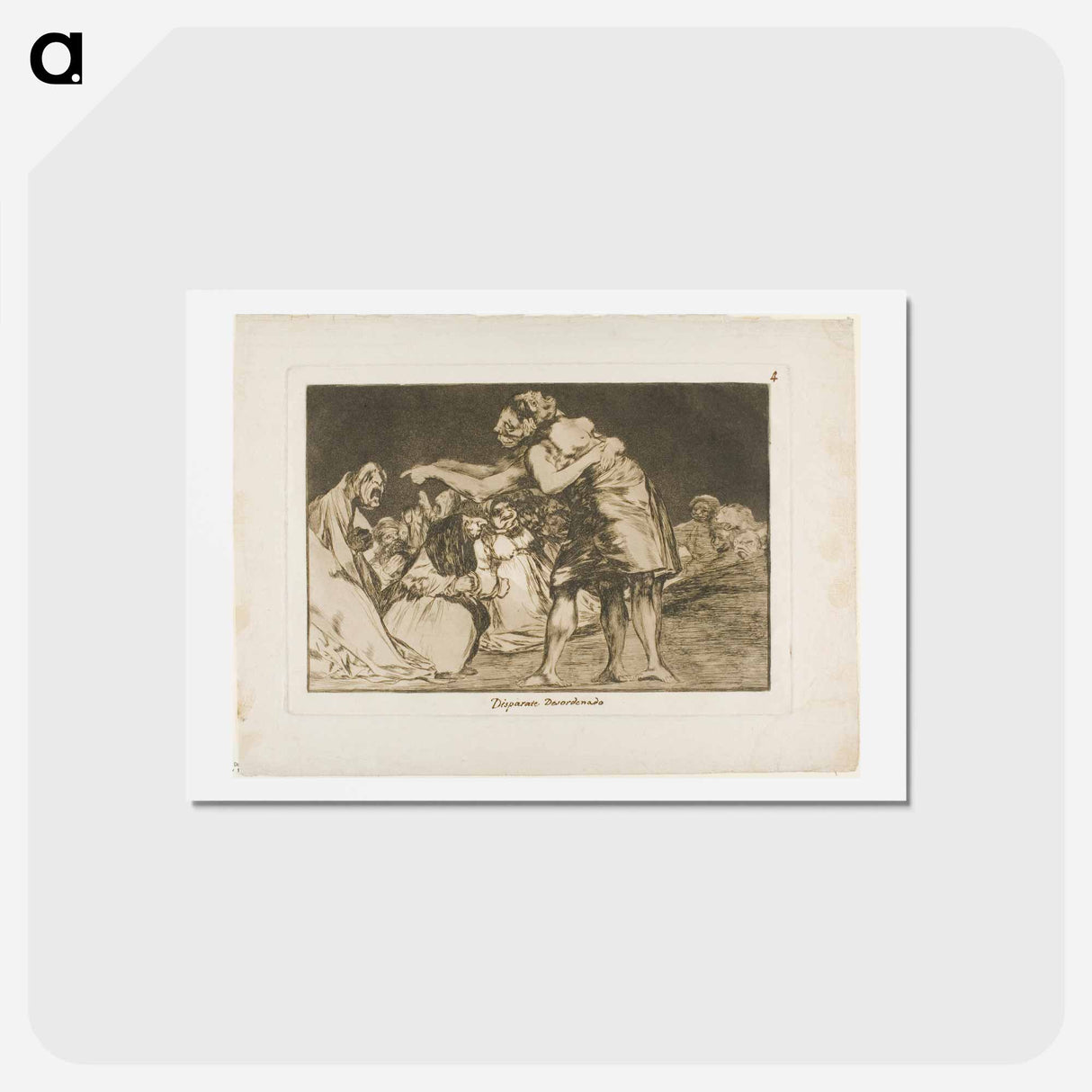 アートポストカード-She Who is Ill Wed Never Misses a Chance to Say So - フランシスコ デ ゴヤ Postcard.