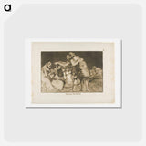 アートポストカード-She Who is Ill Wed Never Misses a Chance to Say So - フランシスコ デ ゴヤ Postcard.