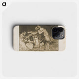 She Who is Ill Wed Never Misses a Chance to Say So - Francisco de Goya Phone Case.