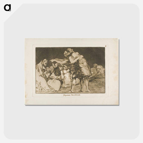 アートポストカード-She Who is Ill Wed Never Misses a Chance to Say So - フランシスコ デ ゴヤ Postcard.