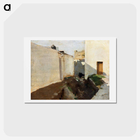 アートポストカード-White Walls in Sunlight, Morocco - ジョン シンガー サージェント Postcard.
