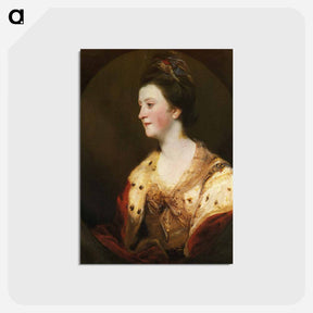 アートポストカード-Emily, Duchess of Leinster - ジョシュア レノルズ Postcard.