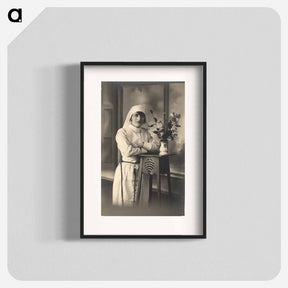 アートポスター-Nurse with a Vase of Flowers
 - 国立医学図書館 Poster.