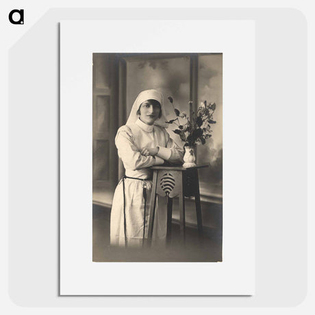 アートポスター-Nurse with a Vase of Flowers
 - 国立医学図書館 Poster.