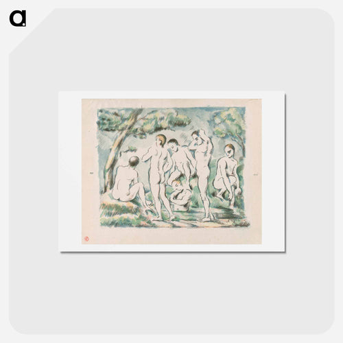 Small Bathers - Paul Cézanne Postcard.