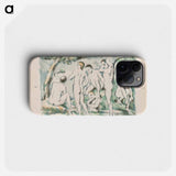 Small Bathers - Paul Cezanne Phone Case.