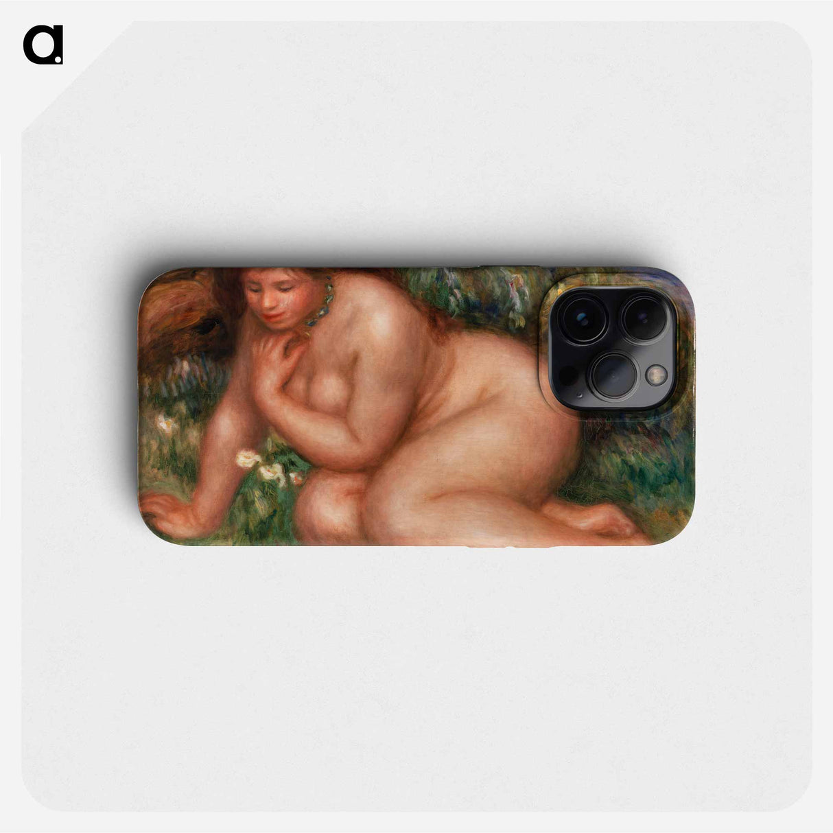 Bather Gazing at Herself in the Water - ピエール オーギュスト ルノワール Phone Case.