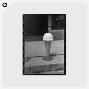 アートポストカード-Ice Cream Cone, Sun Prairie
 - ラッセル リー Postcard.