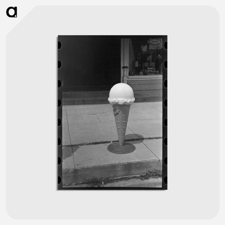アートポストカード-Ice Cream Cone, Sun Prairie
 - ラッセル リー Postcard.