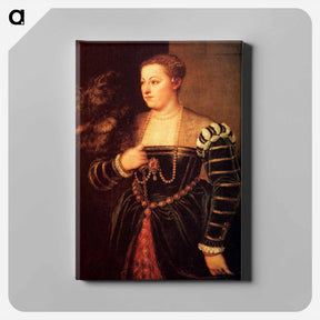 アートパネル-Portrait of Lavinia, the Artist's Daughter - ティツィアーノ ヴェチェッリオ Canvas.