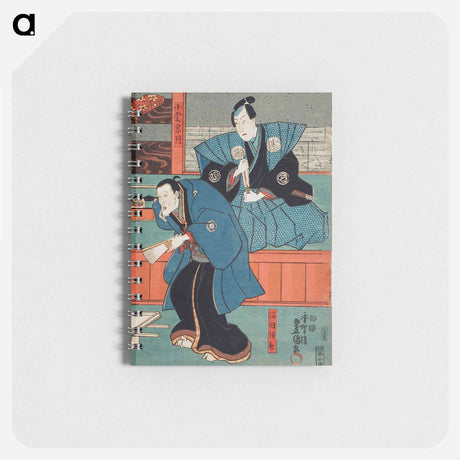 アートメモ帳-Actors Bandō Sajūrō I as Mumata Junsai, Bandō Takesaburō I as Oguri Sōtan
 - 歌川 国貞 Memo.