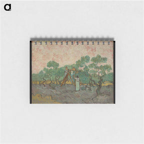アートメモ帳-Women Picking Olives - フィンセント ファン ゴッホ Memo.