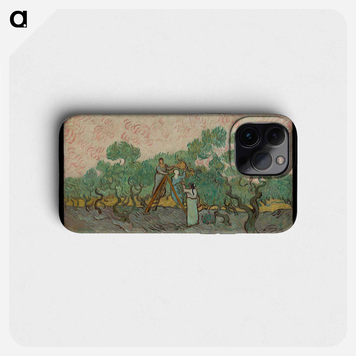 Women Picking Olives - Vincent van Gogh Phone Case.