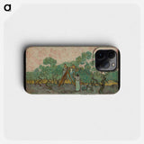 Women Picking Olives - Vincent van Gogh Phone Case.