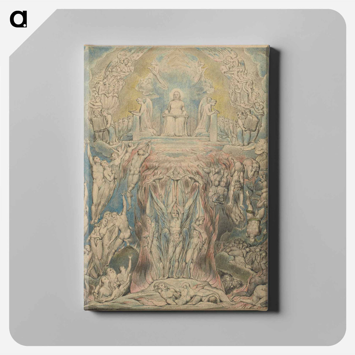 アートパネル-The Day of Judgment - ウィリアム ブレイク Canvas.