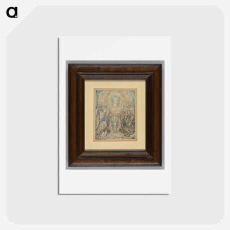 アートポストカード-The Day of Judgment - ウィリアム ブレイク Postcard.