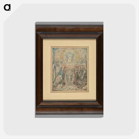 アートポストカード-The Day of Judgment - ウィリアム ブレイク Postcard.