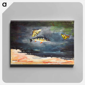 アートパネル-Fish and Butterflies - ウィンスロー ホーマー Canvas.