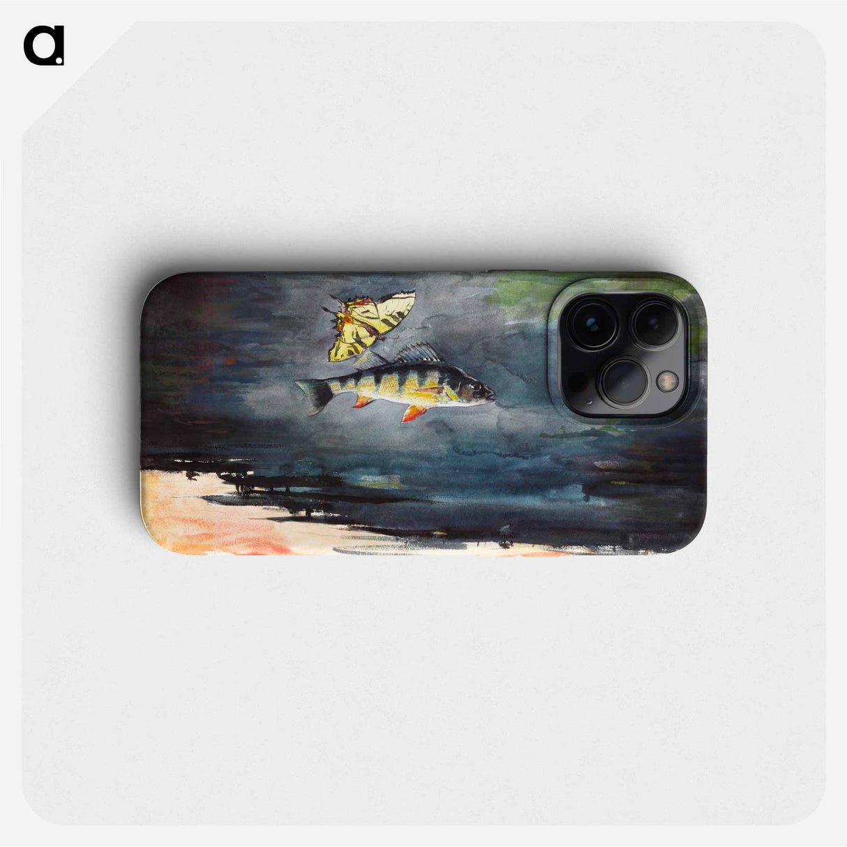 Fish and Butterflies - Winslow Homer Phone Case.