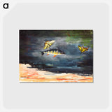 アートポストカード-Fish and Butterflies - ウィンスロー ホーマー Postcard.