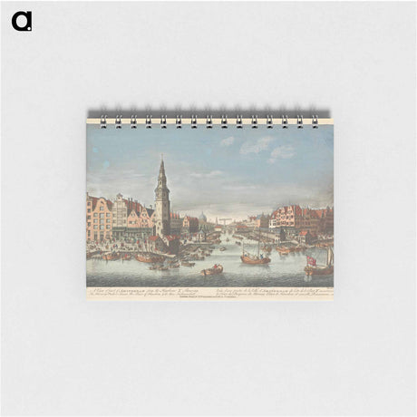 アートメモ帳-A View of part of Amsterdam from the Harbour Y, Shewing the Herring Packers Tower, the Sluice of Haarlem, & the New Fishmarket
 - イェール大学アートギャラリー Memo.