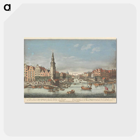 アートポストカード-A View of part of Amsterdam from the Harbour Y, Shewing the Herring Packers Tower, the Sluice of Haarlem, & the New Fishmarket
 - イェール大学アートギャラリー Postcard.