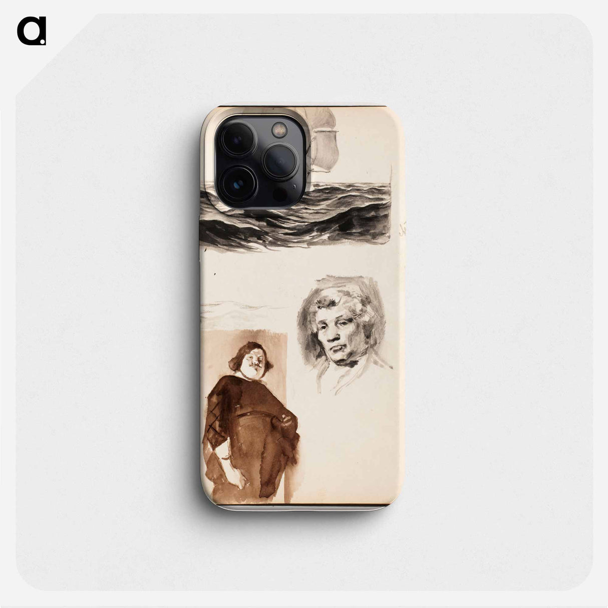 (unknown)part of a sketchbook - アルバート エーデルフェルト Phone Case.
