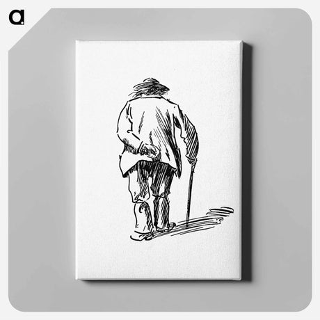 アートパネル-Old Man's Rear View From The Z.Z.G or Zig Zag Guide Round And About The Bold And Beautiful Kentish Coast
 - 大英図書館 Canvas.