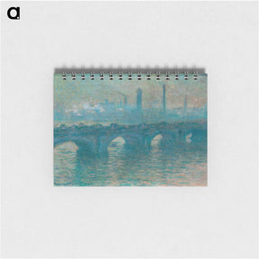 アートメモ帳-Waterloo Bridge, Gray Weather - クロード モネ Memo.
