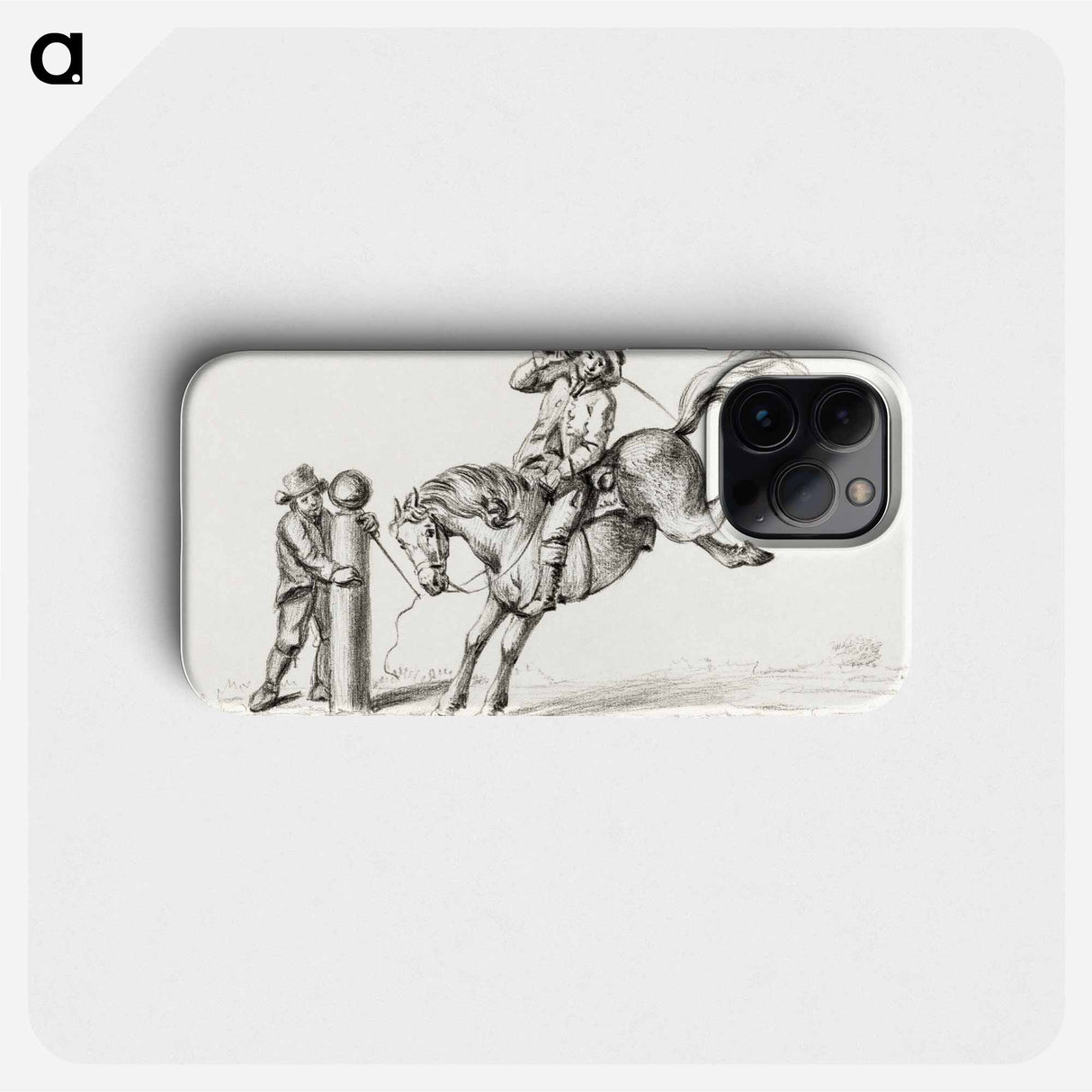 Taming a horse - ジャン ベルナール Phone Case.