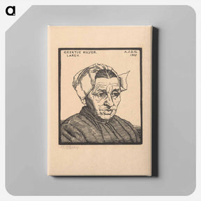 アートパネル-Portret van Geertje Kuijer - ユリー デ フラーハ Canvas.