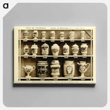 アートパネル-Pharmacy Jars: Earthenware from Meillonnas Bresse
 - 国立医学図書館 Canvas.