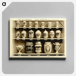 アートパネル-Pharmacy Jars: Earthenware from Meillonnas Bresse
 - 国立医学図書館 Canvas.