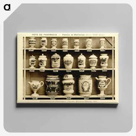 アートパネル-Pharmacy Jars: Earthenware from Meillonnas Bresse
 - 国立医学図書館 Canvas.