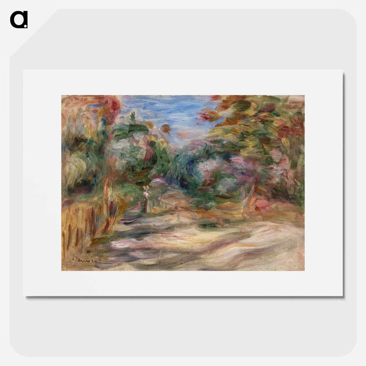 Landscape (Paysage) - Pierre-Auguste Renoir Poster.