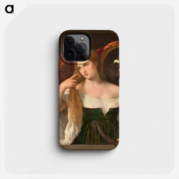 Portrait of a Woman at her Toilet - ティツィアーノ ヴェチェッリオ Phone Case.