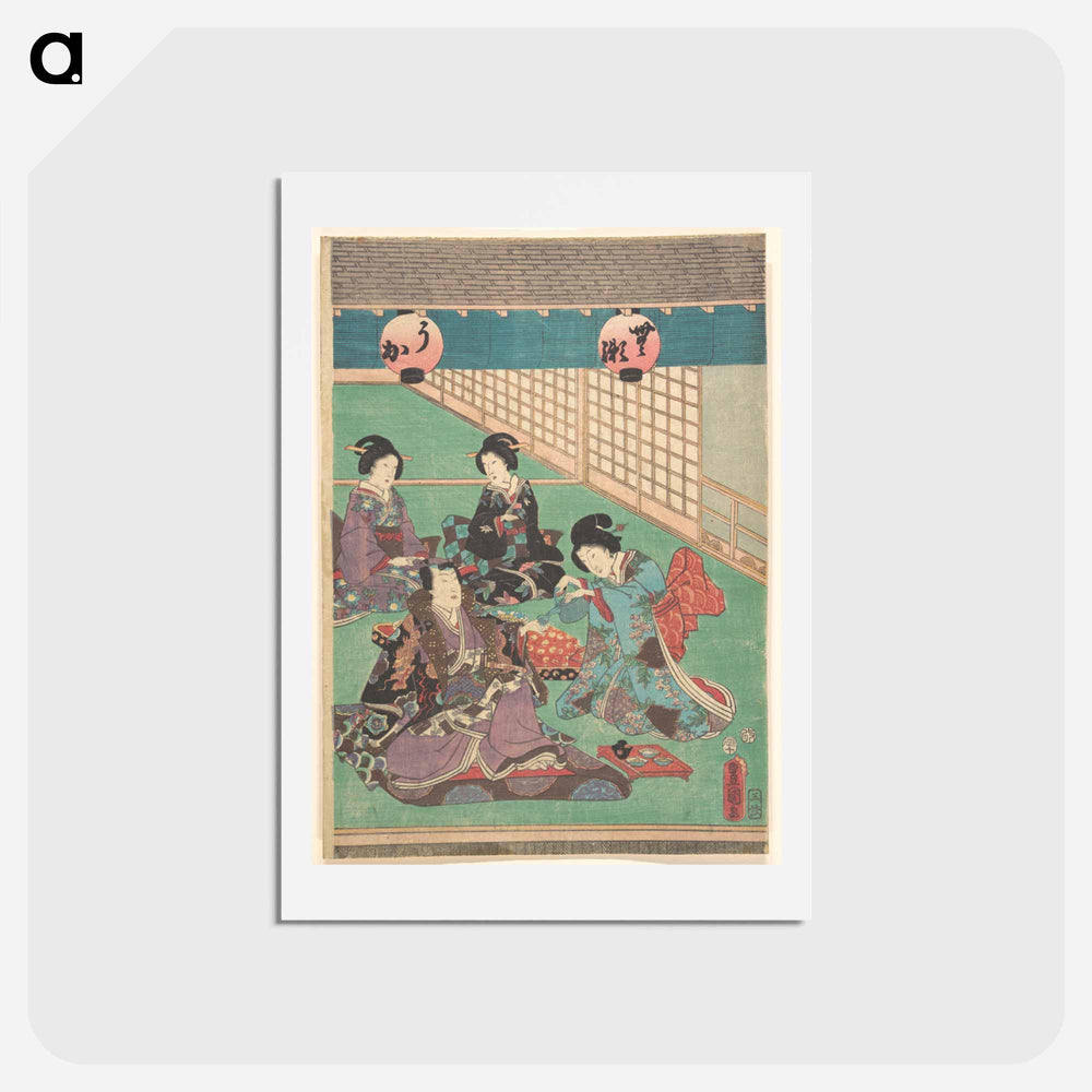 アートポストカード-Utagawa Kunisada Print
 - 歌川 国貞 Postcard.